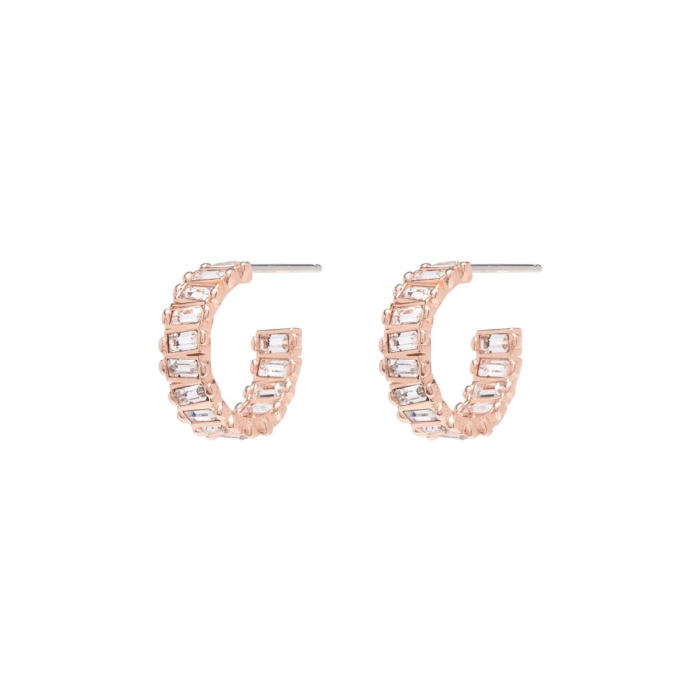 Melissa Lovy XS Mini Serena Hoops in rose gold
